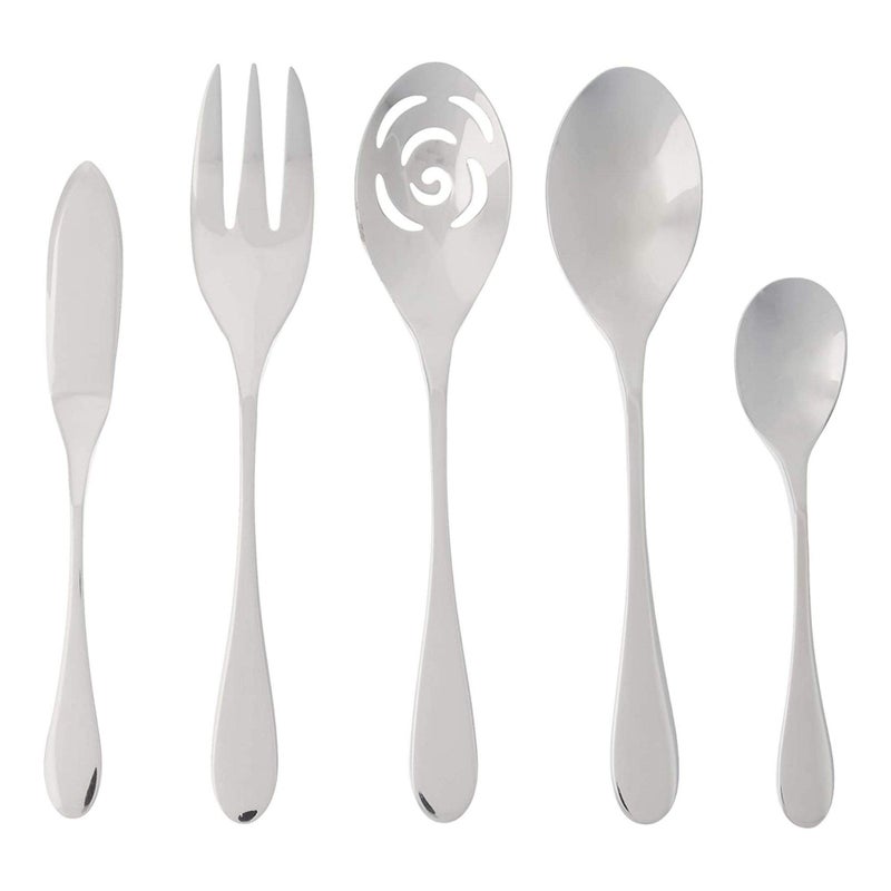 KNORK's Original Flatware Set - 45 Piece Glossy Silverware Set with Knork Forks - Durable and Stylish Knork Flatware Set for Everyday Use, Service for 8 - Image 3